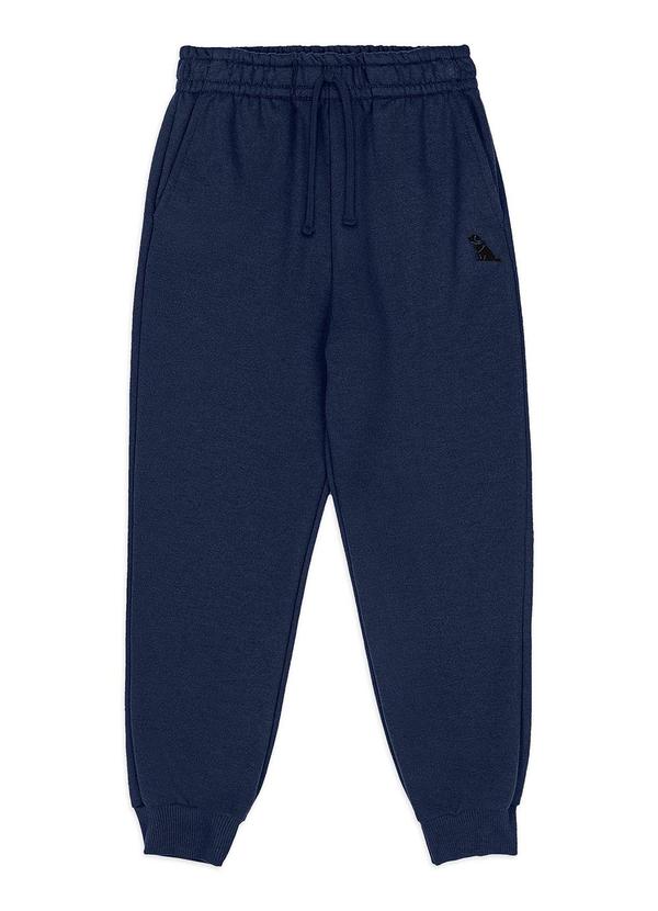 Calça Básica para Menino em Moletom Azul