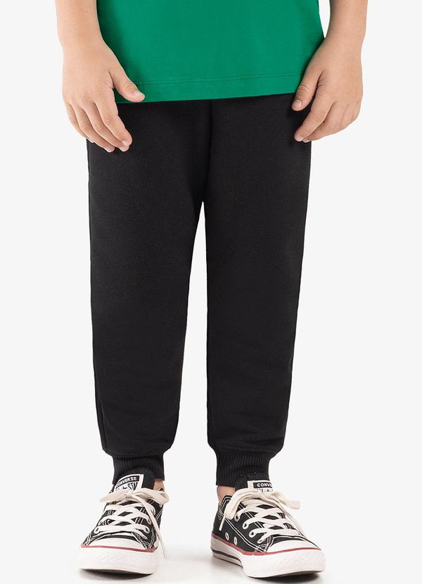Calça Básica Unissex Infantil Preto