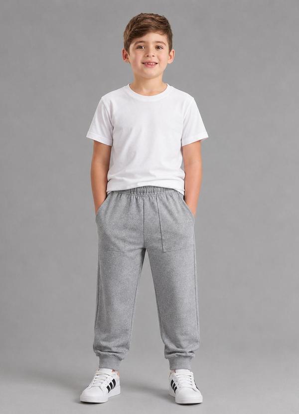 Calça de Moletom Unissex Cinza