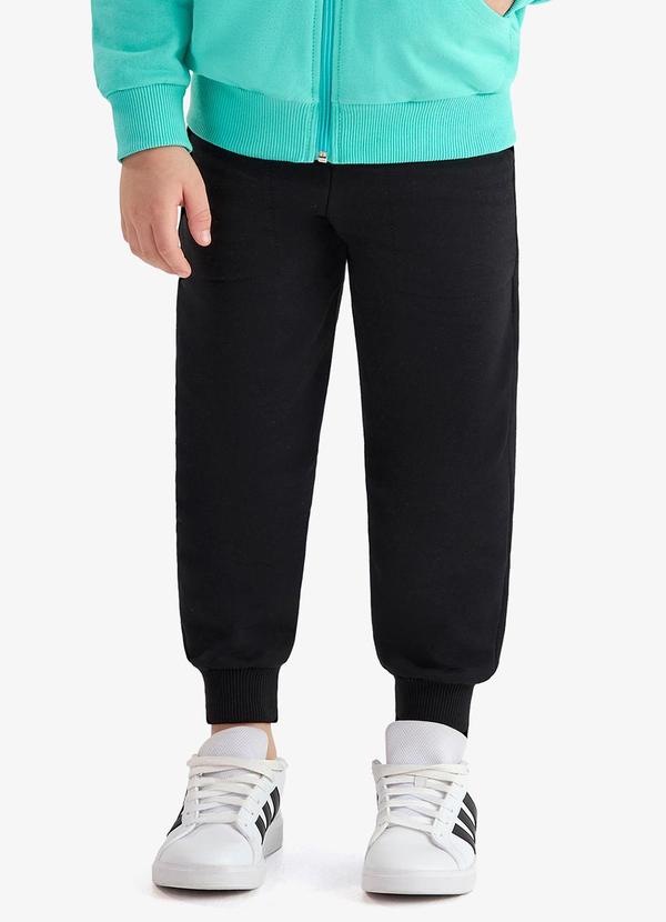 Calça de Moletom Unissex Preto
