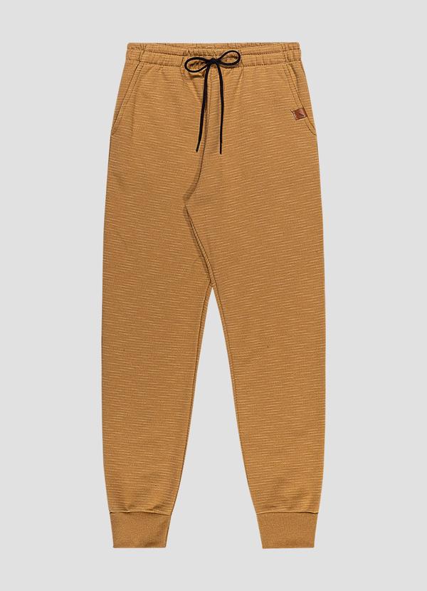 Calça em Moletom Flamê Marrom