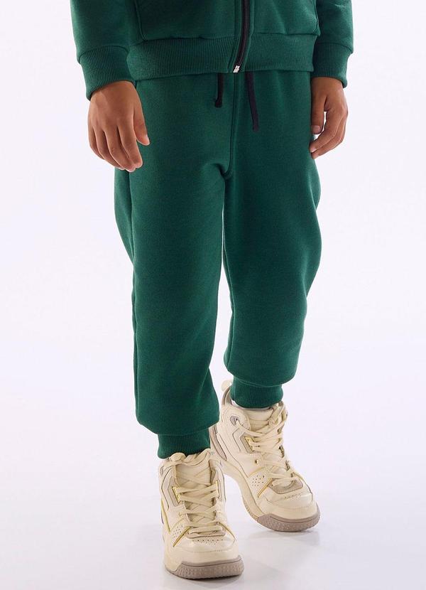 Calça Infantil para Menino em Moletom Verde