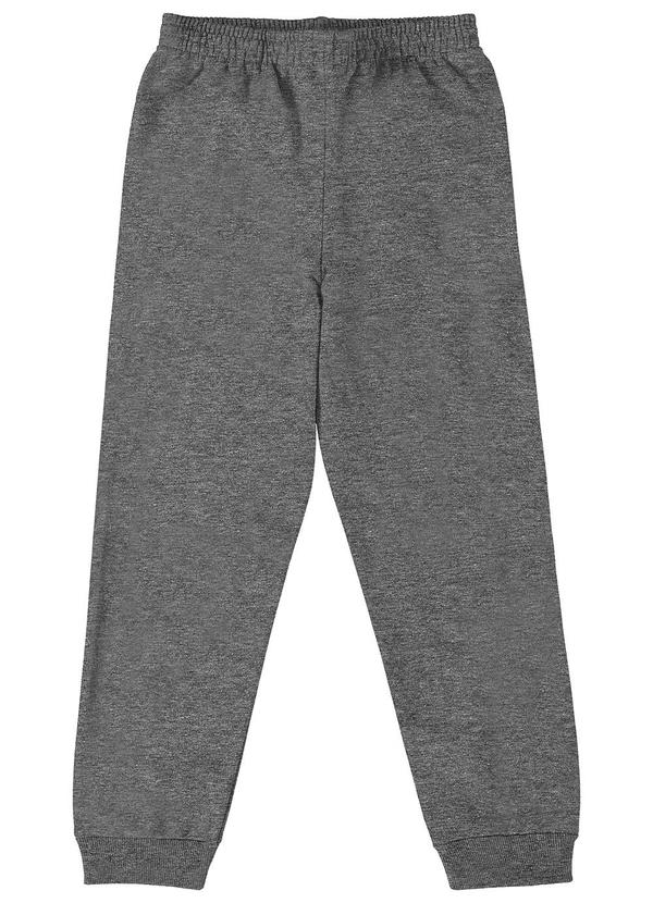 Vista 2 Calça Jogger em Moletom Unissex Cinza Malwee Kids Malwee Kids