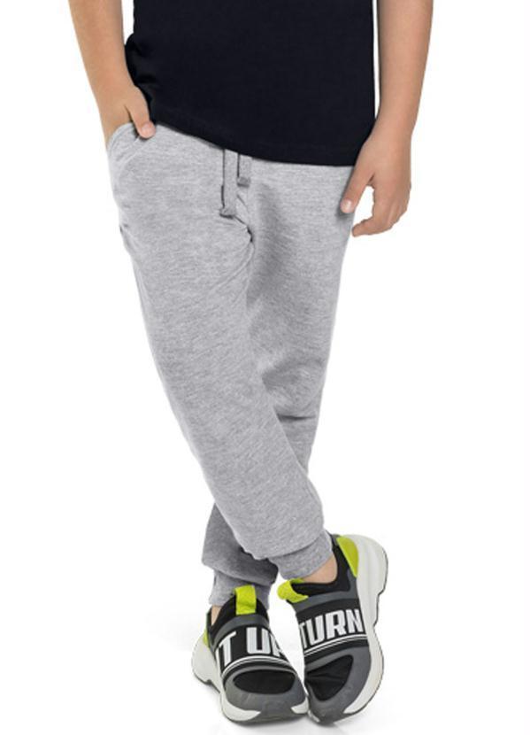 Calça Jogger Infantil Menino Cinza
