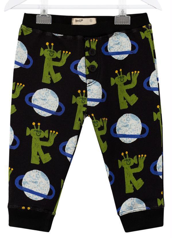 Vista 2 Calça Jogging de Malha Bebê Moletom Camarada Estampada Bento Bento
