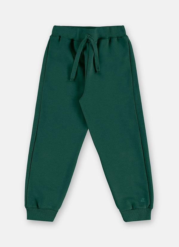 Calça Moletom Felpado Infantil Masc Verde