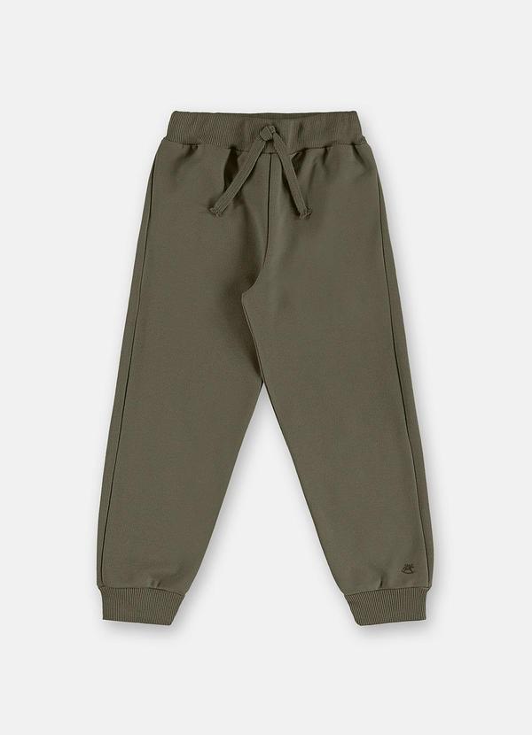 Calça Moletom Felpado Infantil Masc Verde