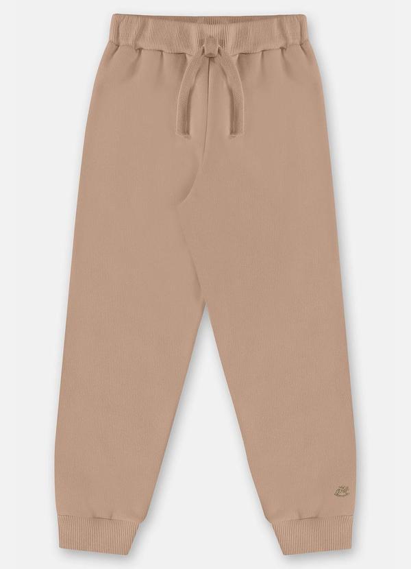 Vista 2 Calça Básica em Moletom Menino Marrom Up Baby Up Baby