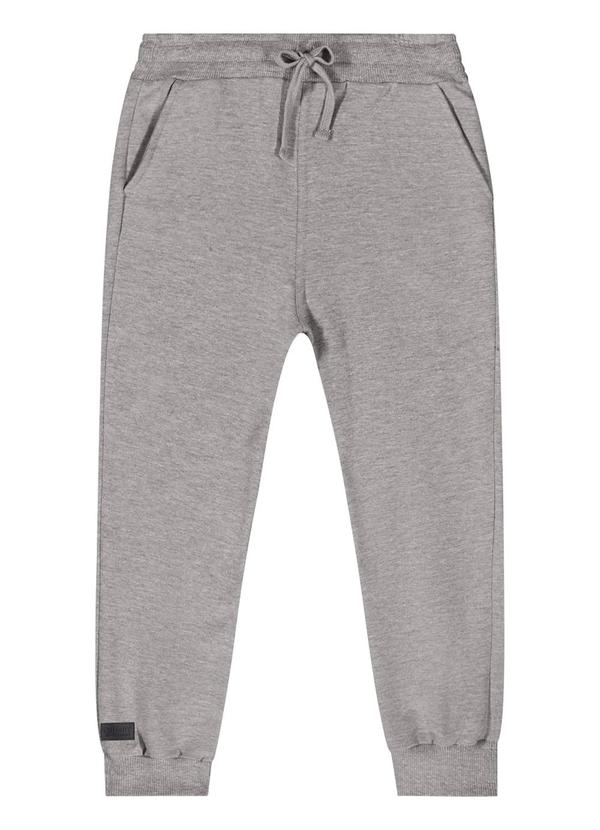 Vista 2 Calça Básica em Moletom para Cinza Quimby Quimby