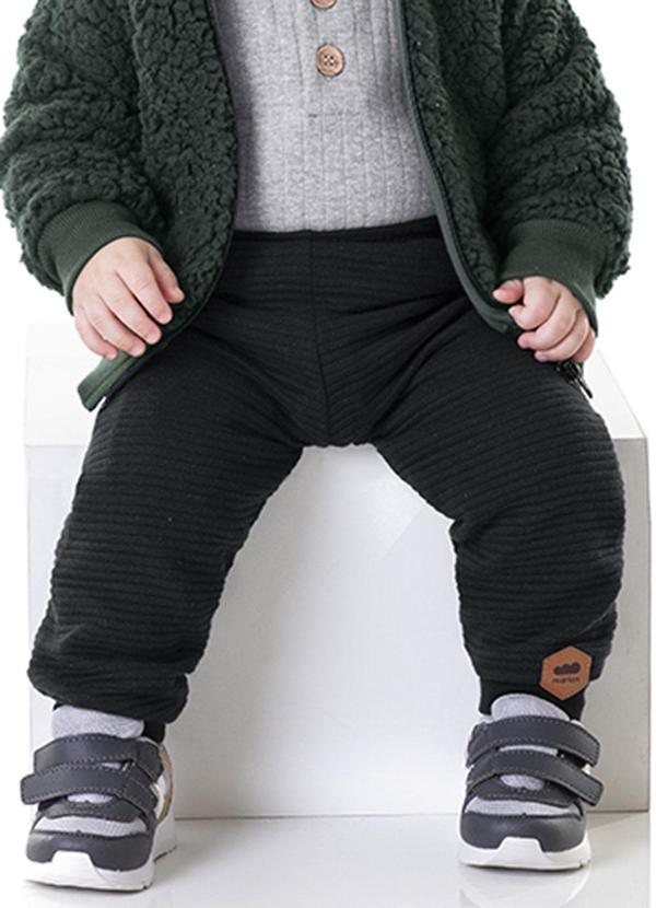 Calça Bebê Menino Gorgurinho Baby Preto