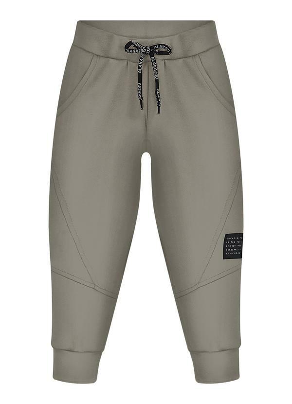 Calça com Bolsos Cinza