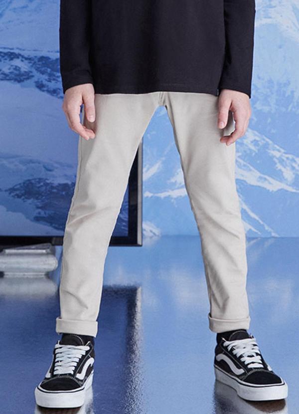 Calça de Sarja Bege Off White