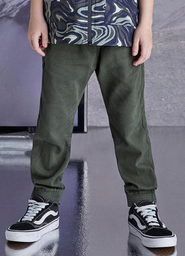 Calça de Sarja Verde Militar Verde