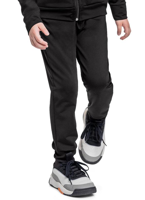 Vista 2 Calça em Malha Thermo para Menino Preto Quimby Quimby