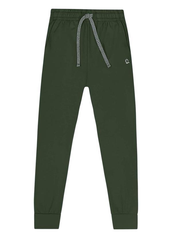 Vista 2 Calça em Malha Thermo para Menino Verde Quimby Quimby