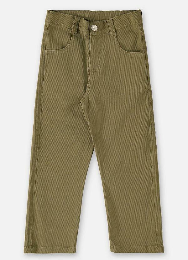 Vista 2 Calça em Sarja Infantil para Meninos Verde Up Baby Up Baby
