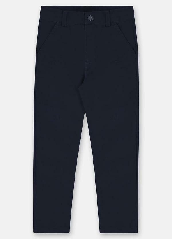 Vista 2 Calça em Sarja para Menino Azul Quimby Quimby