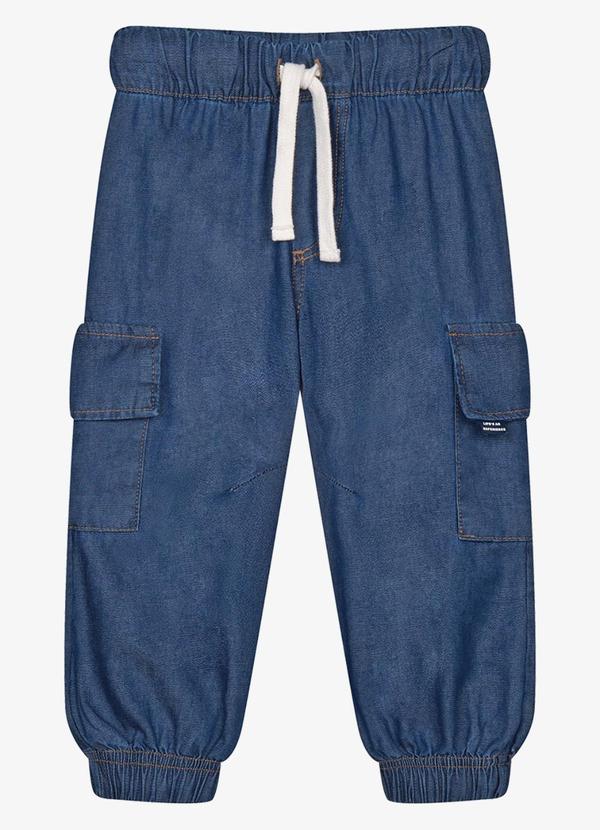 Calça Infantil Cargo Azul