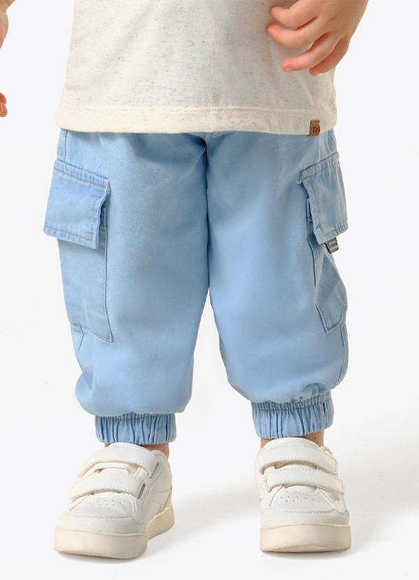 Calça Infantil Cargo Azul