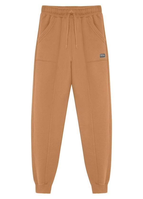 Calça Infantil com Bolso e Cordão Bege