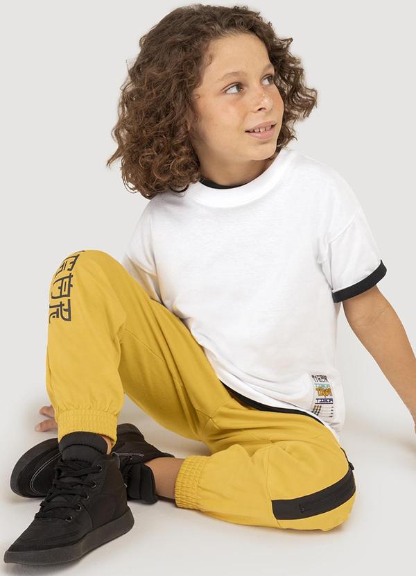 Vista 2 Calça Infantil Masculina Amarelo Tigor T. Tigre Tigor T. Tigre