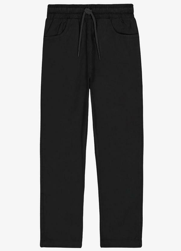 Calça Infantil Masculina Cotelê Preto