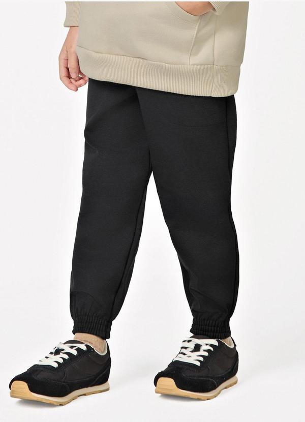 Calça Infantil Masculina Ponto Roma Preto