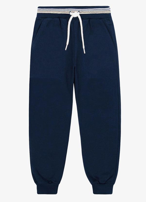 Calça Infantil Masculino Moletom Azul