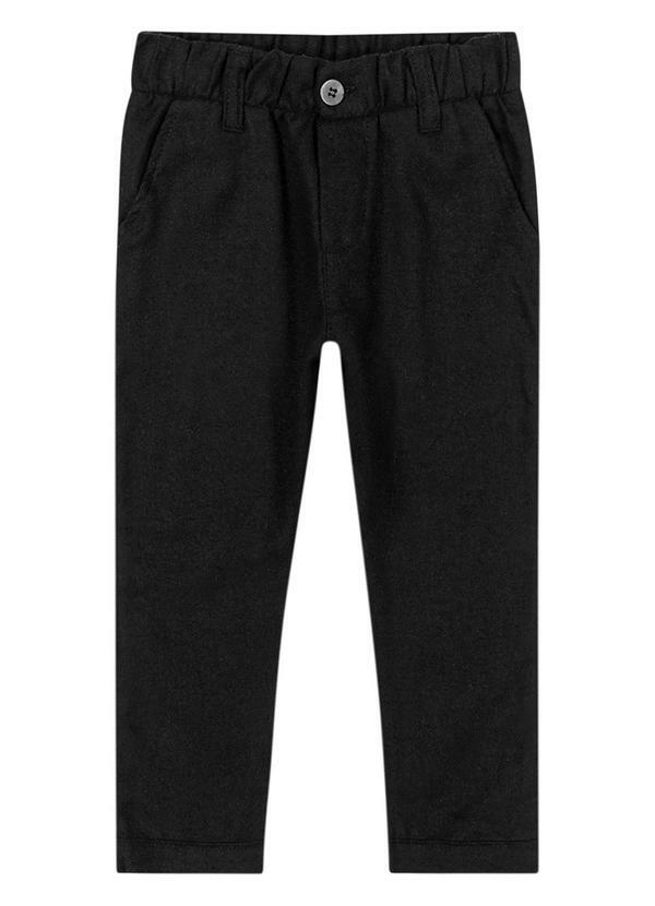 Calça Infantil Menino Flanelada Preto