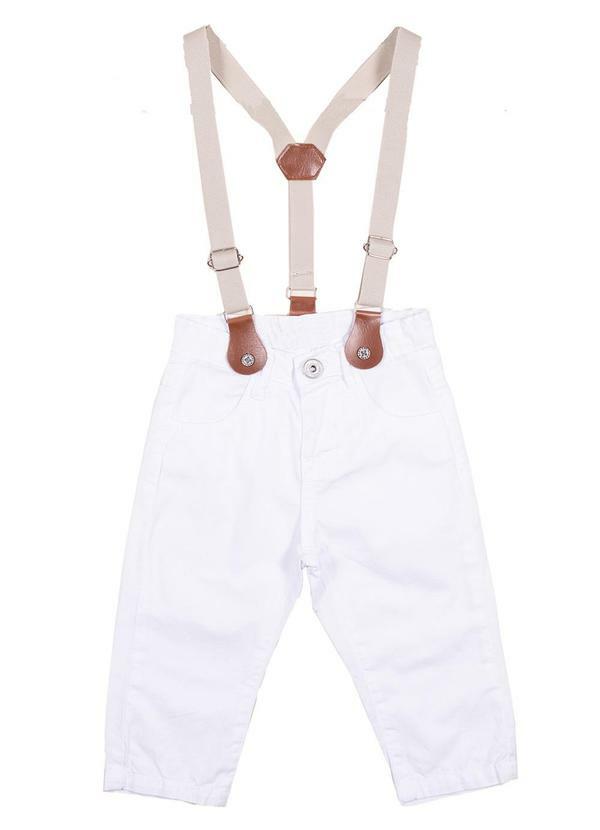 Calça Infantil Menino Jeans Branco