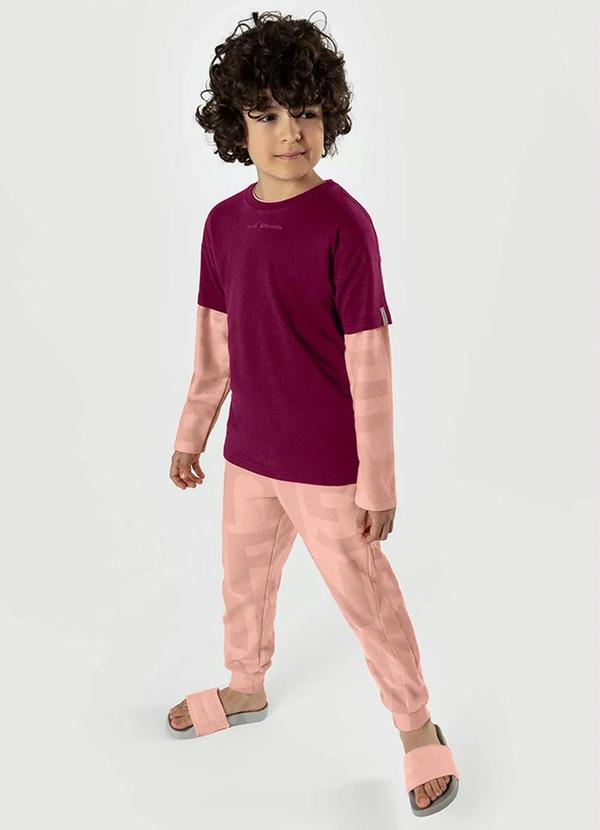 Calça Infantil Menino Match Rosa