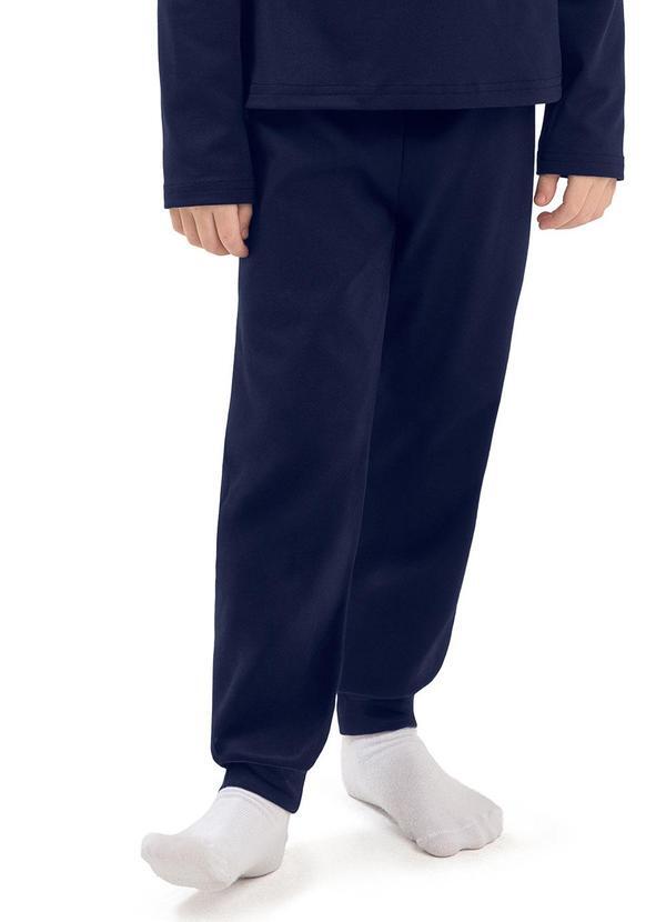Calça Infantil Térmica com Punhos Azul