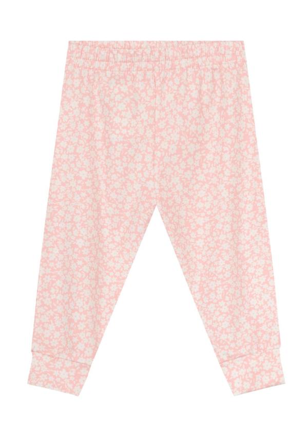 Vista 2 Calça Jogger Bebê Unissex Térmica Rosa Brandili Baby Brandili Baby