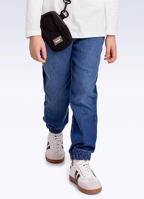 Calça Jogger Jeans Azul