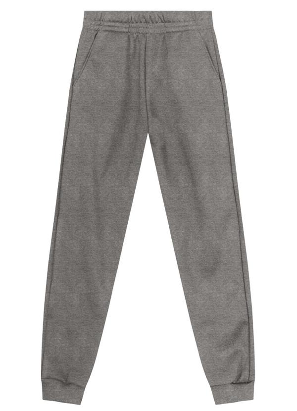 Calça Jogger Menino em Moletom Cinza