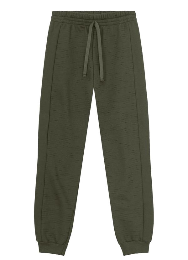 Calça Jogger Menino em Moletom Verde