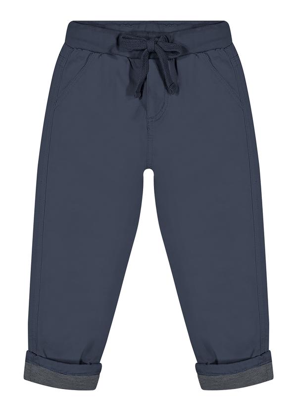 Calça Jogging em Sarja com Elastano Azul