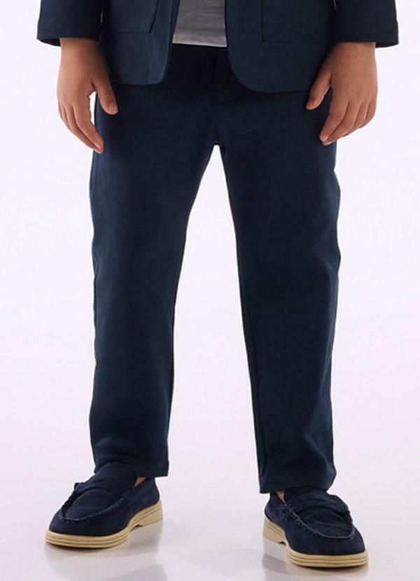 Calça Malha Alfaiataria Azul