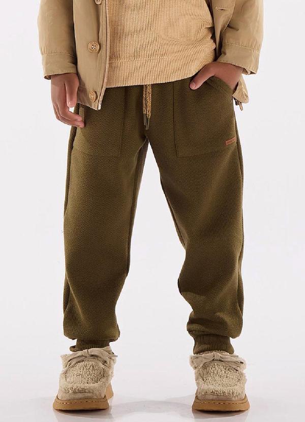 Calça Menino em Alfaiataria Verde
