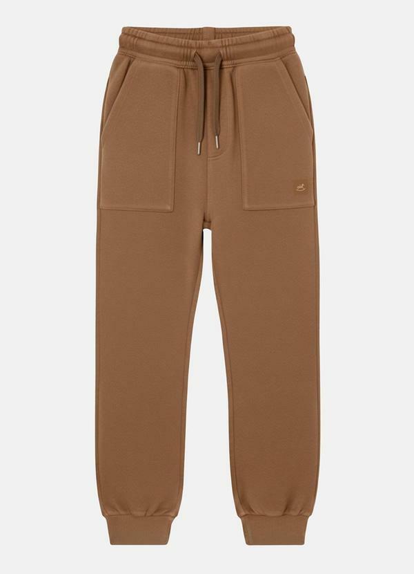 Calça Menino em Moletom Marrom