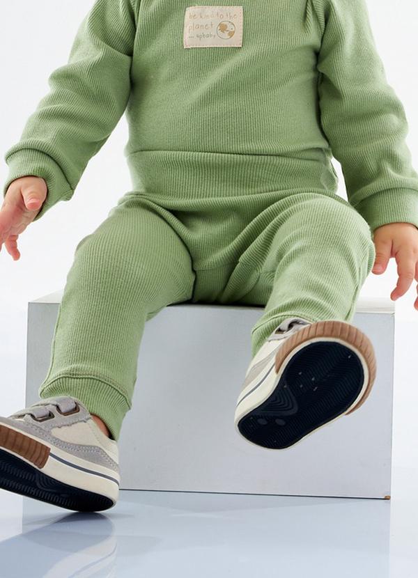 Vista 2 Calça Nature Unissex para Bebê Verde Up Baby Up Baby