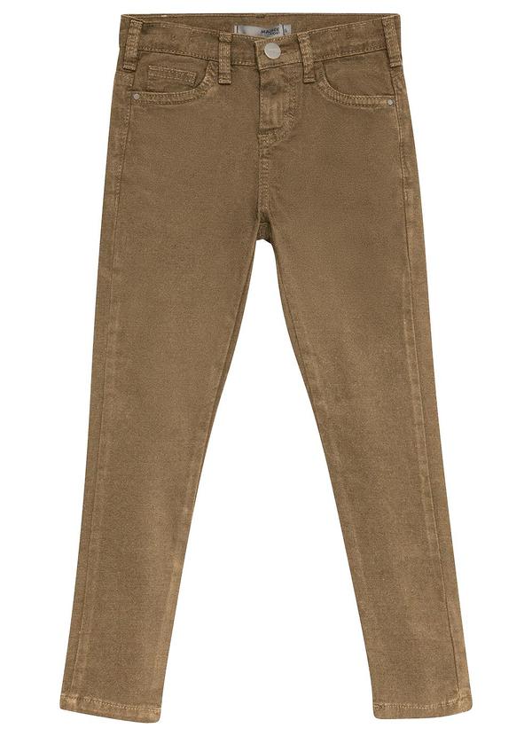 Calça Skinny em Sarja Cáqui