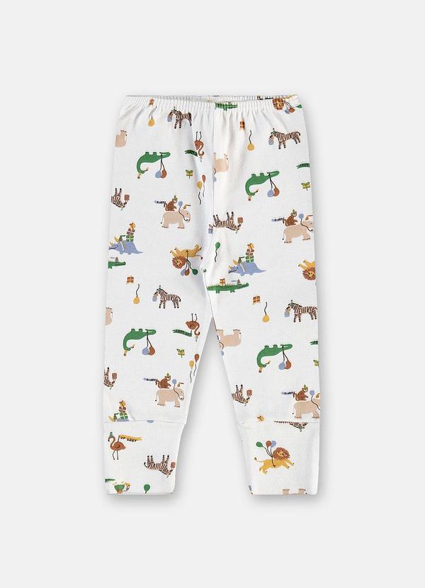 Calça Suedine Punho Estampado
