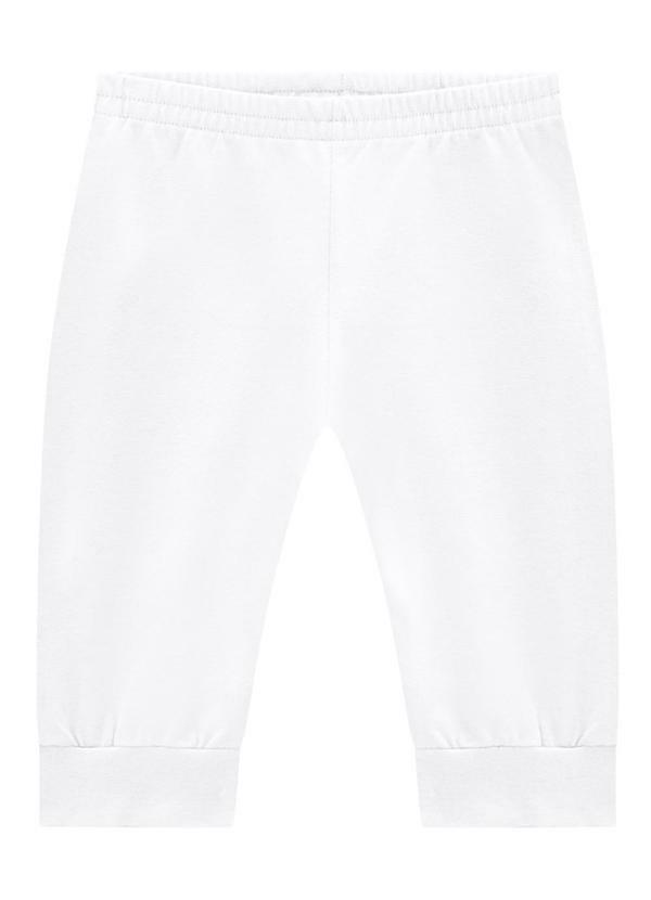 Kit 2 Calças Jogger Bebê Unissex Branco