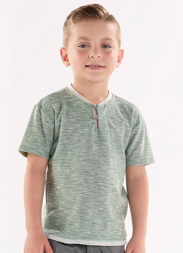 Bata para Menino em Malha Flamê Verde