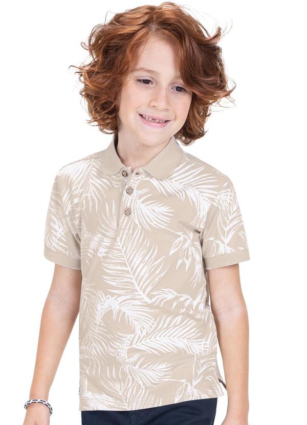 Vista 2 Camila Polo Infantil em Cotton Bege Trick Nick Trick Nick