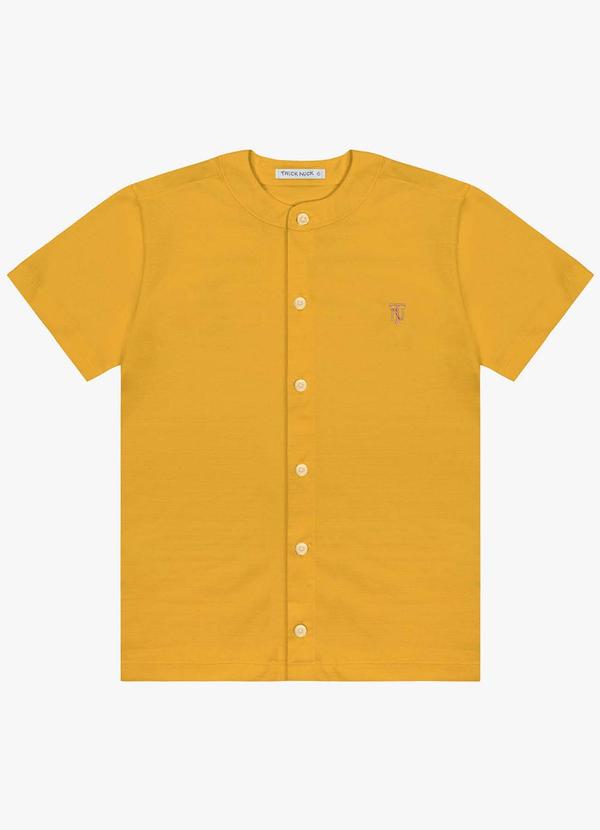Vista 2 Camisa Infantil em Meia Malha Amarelo Trick Nick Trick Nick