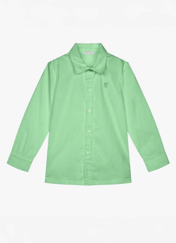 Camisa Infantil Manga Longa Masculina Verde