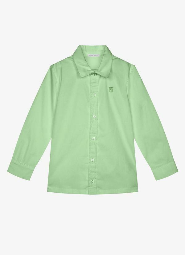 Camisa Infantil Manga Longa Masculina Verde