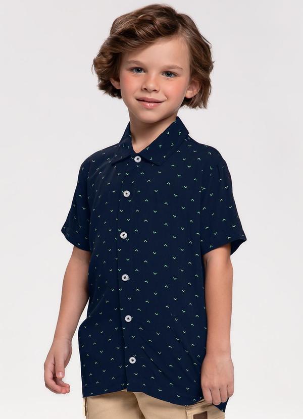 Camisa Infantil Masculina Azul